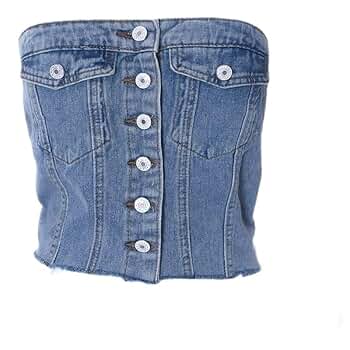 新品未使用  jeans  Girl デニムチューブトップ 新品未使用 tommy jeans Tommy Girl デニムチューブトップ